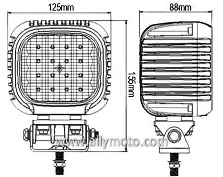 48W Cree LED Driving Light Work Light 1034